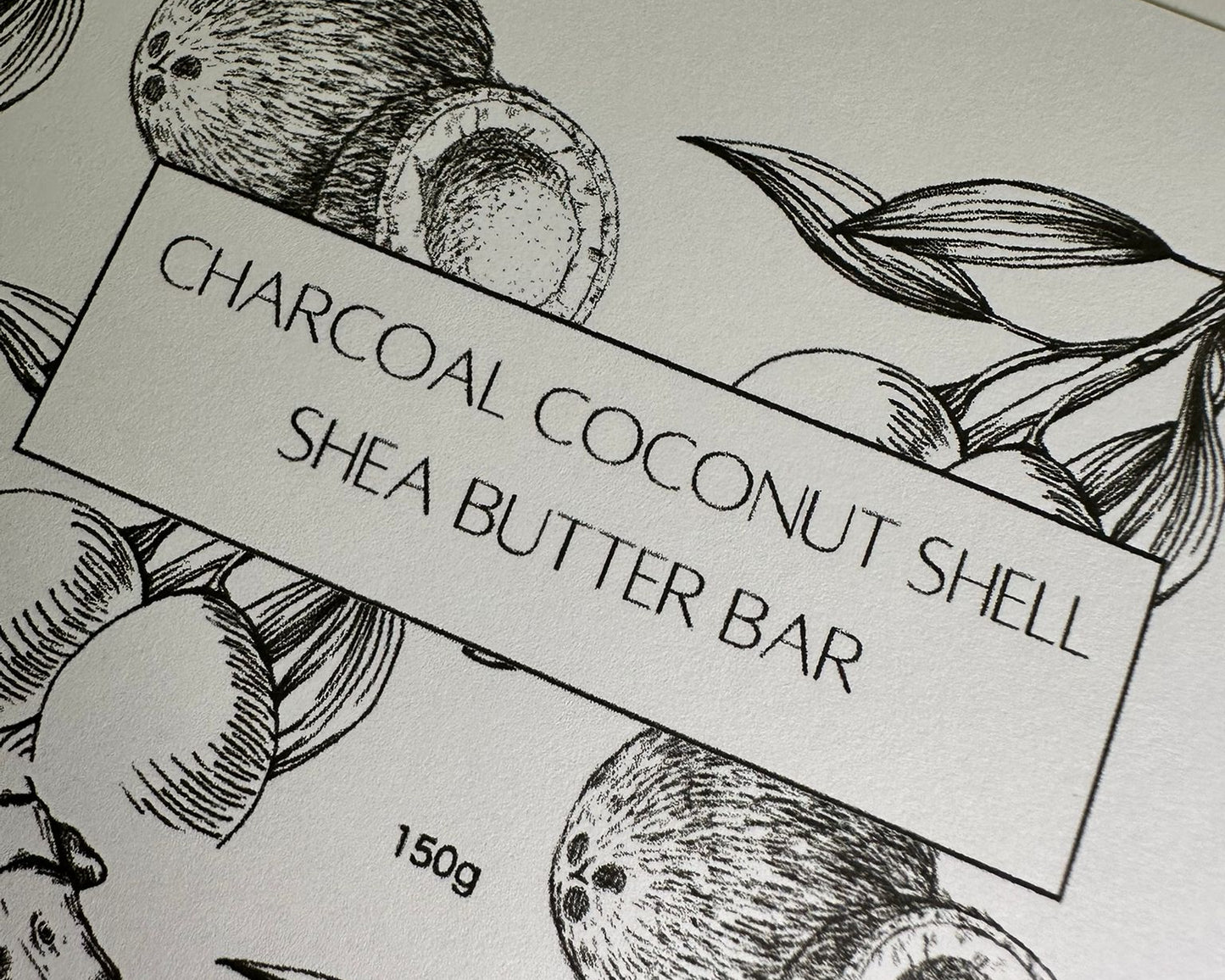 Charcoal Coconut Shell Shea Butter Bar